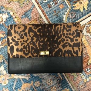 J Crew Leopard Bag